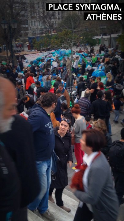 Grèce : grande collecte en faveur des réfugiés place Syntagma