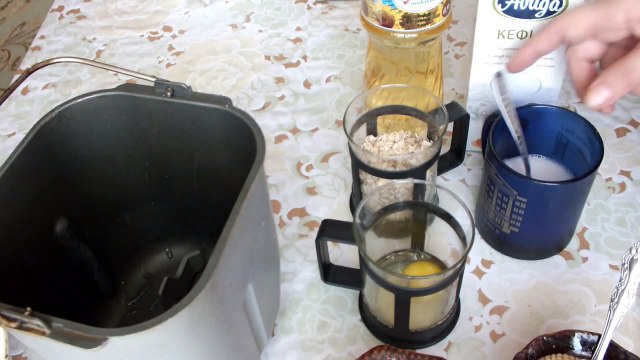 хлеб пшеничный с геркулесом в хлебопечке bread in the bread maker