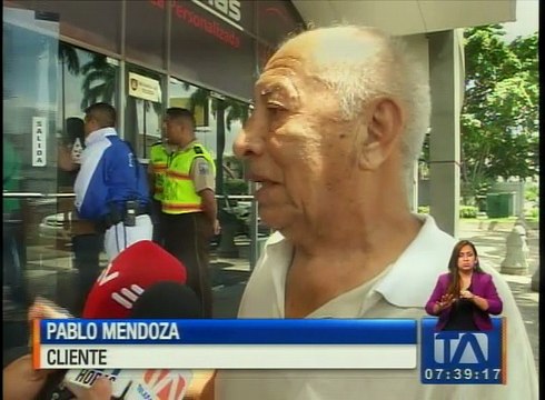 Así fue el asalto a una agencia bancaria en el norte de Guayaquil