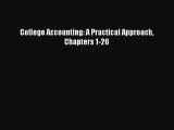 [PDF] College Accounting: A Practical Approach Chapters 1-26 [Download] Full Ebook