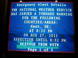 Ending of EAS Tornado Warning on TV {EAS #140}
