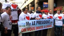 Des habitants de Calais manifestent à Paris