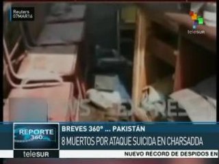 Pakistán: ataque suicida en Charsadda deja 8 muertos
