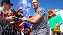 Reporter Can't See John Cena, Slaps Him in the Face With Ponytail