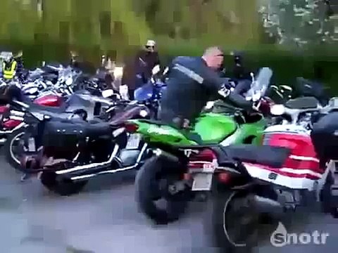 Убить мотоцикл за 15 секунд. Загорелся двигатель