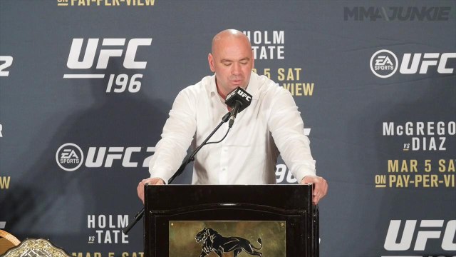 UFC 196 Dana White post press conference highlight