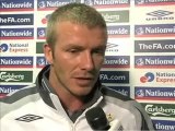 David Beckham Post match interviews