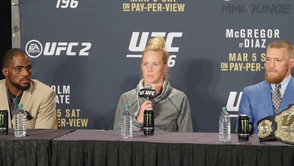 UFC 196 Holly Holm post press conference highlight