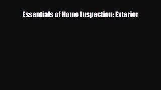 [PDF] Essentials of Home Inspection: Exterior Download Full Ebook