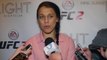 Joanna Jedrzejczyk media scrum at EA UFC 2 launch in Las Vegas