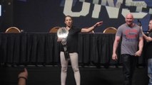 UFC Unstoppable press conference Joanna Jedrzejczyk  and Claudia Gadelha highlight