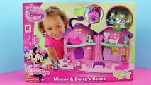 Minnie Mouse and Daisy Duck House with Batman Action Figure Superhero by ToysReviewToys