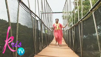 Kris TV: KC crosses the hanging bridge