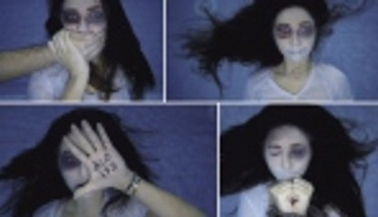 Kadına şiddete sessiz tepki!