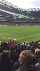 Manchester City Fans Chant at a Pigeon