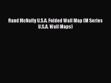Read Rand McNally U.S.A. Folded Wall Map (M Series U.S.A. Wall Maps) Ebook Free