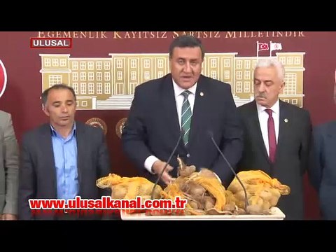 CHP’li Fethi Gürer: Tonlarca patates üreticinin elinde kaldı