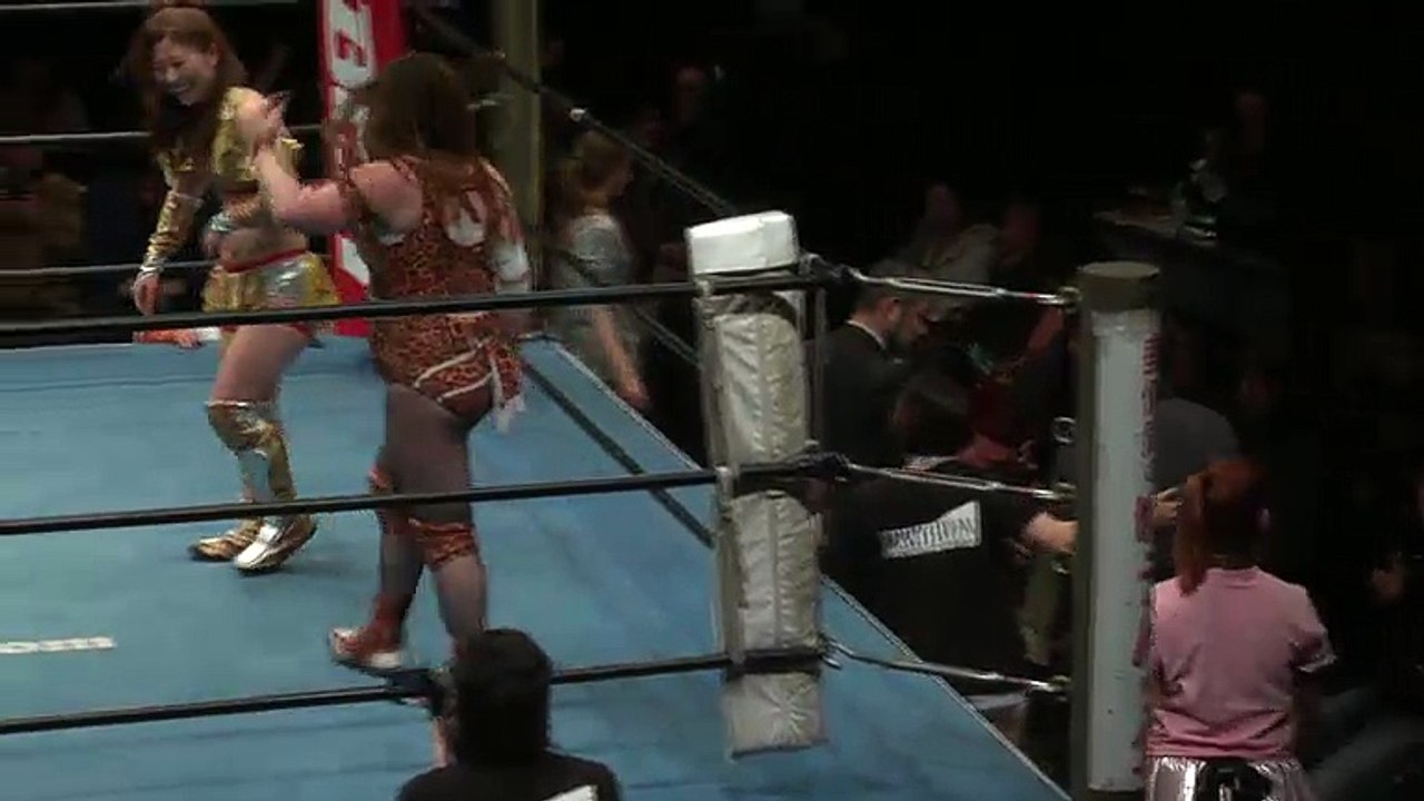 {Ice Ribbon} Hamuko Hoshi & Tsukasa Fujimoto Vs.  Arisa Nakajima & Mochi Miyagi (2/27/16)