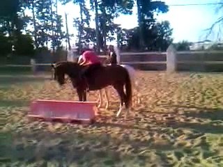 yo montando a mi caballo otelo con un amigo :D 2
