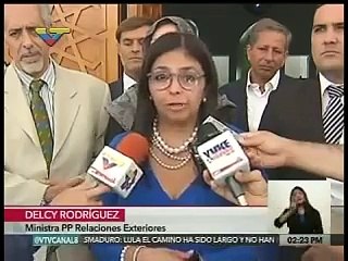 Así fue como Delcy Rodríguez pidió que rezaran para que llueva