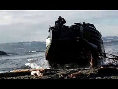 NATO tank involved in fatal crash with car during Norwegian exercise (1024p FULL HD)
