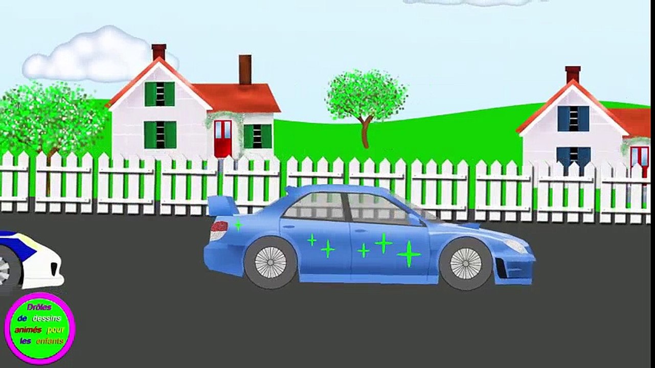 Voiture de Police 6. Des voitures. De droles de dessins animes pour les enfants  Dessins Animés Pour Enfants