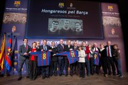 El Barça homenajea Kubala, Kocsis y Czibor