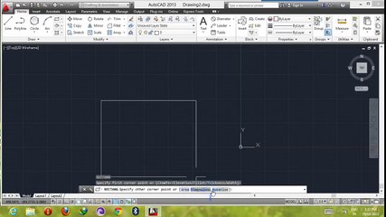 Autocad 2016 Tutorial - Rectangle In urdu/Hindi (4-40)