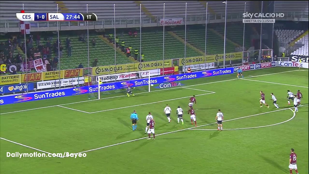 Massimo Coda Goal HD - Cesena 1-1 Salernitana - 07-03-2016