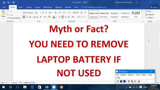 Myth or Reality Do I need to remove the battery from my Laptop to make sure I dont over charge it