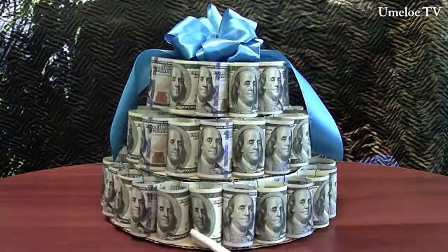 Как сделать ТОРТ из ДЕНЕГ своими руками в домашних условиях