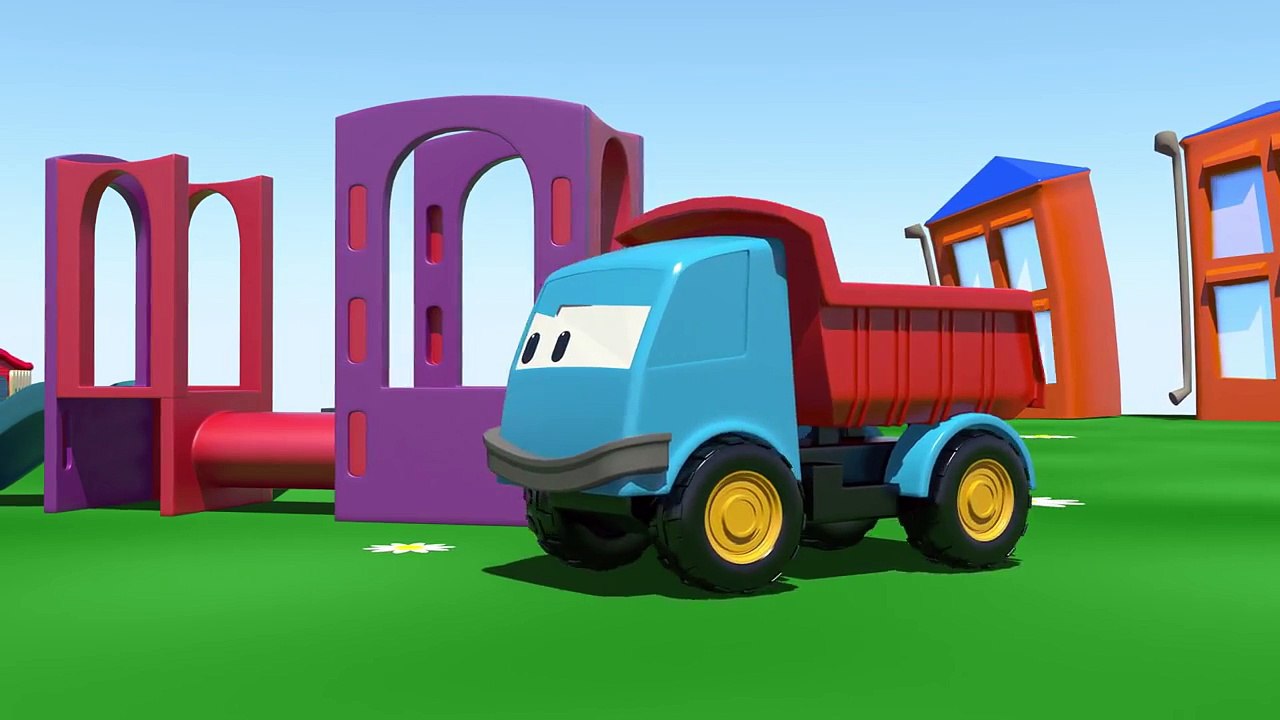 Kids 3D Construction Cartoons for Children 5: Leo the Truck builds a LOADER! {掘削機} грузови