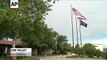 Raw: Flags Lowered At Reagan Library