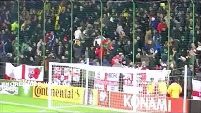 England Supporters ATTACKED By Lithuania Fans In Final Euro 2016 Qualifier In Vilnius!!!!