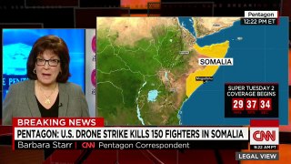 Pentagon U.S. drone stirke kills 150 fighters