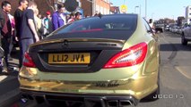 GOLD Mercedes CLS63 AMG Tuned to 700BHP Lovely Sound