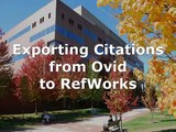 FAQ how to export citations from ovid to refworks