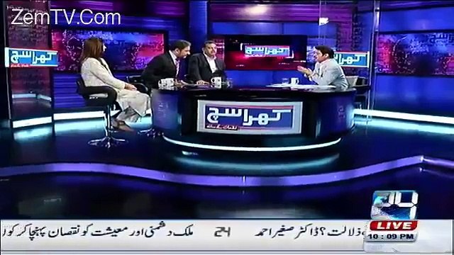 Hot debate between Mubashir Luqman & Kashif Mirza- Kashif Mirza Leave the show at starting