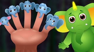Finger Family Elephant - ChuChu TV Animal Finger Family Songs & Nursery Rhymes For Children