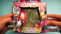 Opening 4 Surprise Eggs and Toys! Disney Cars Planes Minnie Mouse and SpongeBob!