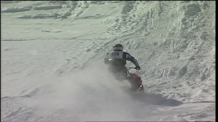 Snowmobile Hillclimb - only the brave will make it!