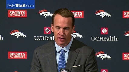 Peyton Manning bids emotional farewell to the NFL