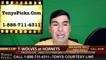 NBA Free Pick Charlotte Hornets vs. Minnesota Timberwolves Prediction Odds Preview 3-7-2016