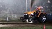 Tractorpulling Lochem 2013 : Dams Rooster on fire run 2 VS Green Gangster Deere