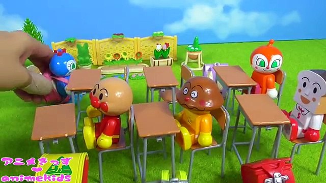 アンパンマン おもちゃ アニメ 学校には遅刻しないように‼ドラえもん 給食 animekids アニメきっず animation Anpanman Doraemon Toy