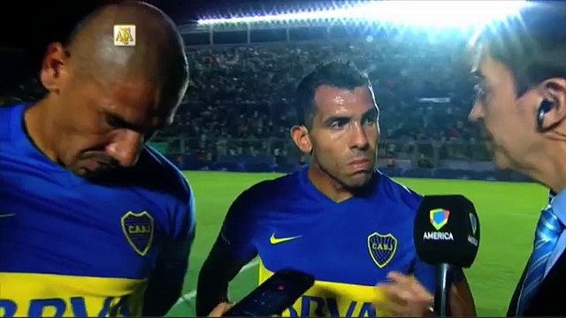 Tevez: Empezar a ganar . San Martín SJ 0 - Boca 1. Fecha 3. Primera División 2015.