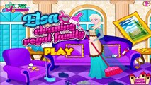 Elsa Cleaning Royal Family - Frozen Games To Play - totalkidsonline