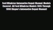 [PDF] Ford Windstar Automotive Repair Manual: Models Covered : All Ford Windstar Models 1995