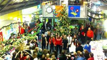Children pop choir singing Christmas Songs