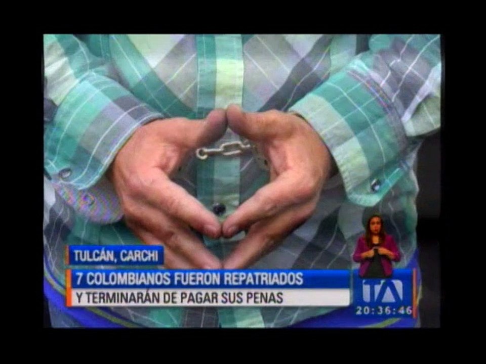 Repatrían a colombianos que cumplían condenas por narcotráfico y homicidio